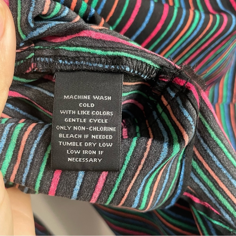 Paige Investments Striped Collared Shirt Petite Large - Picture 8 of 8